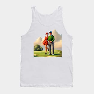 Golf Player And Caddie Tank Top